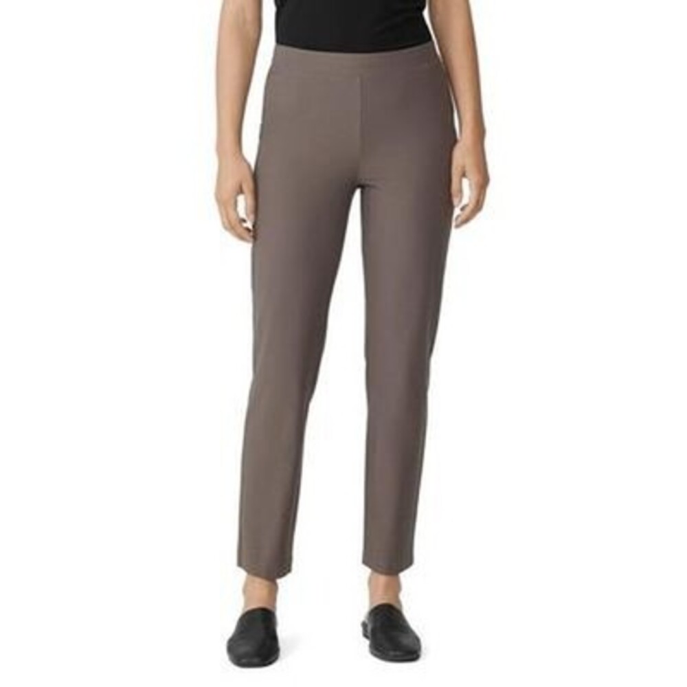 Eileen Fisher Slim Fit Pull On Ankle Pants Women's S Grove Elastic Waist Pull On